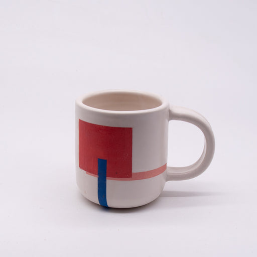 Color Block Mug No.1 -White Glaze