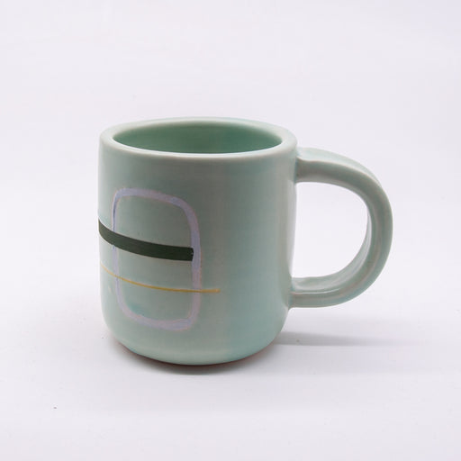 Color Block Mug No.8 -Laguna Glaze