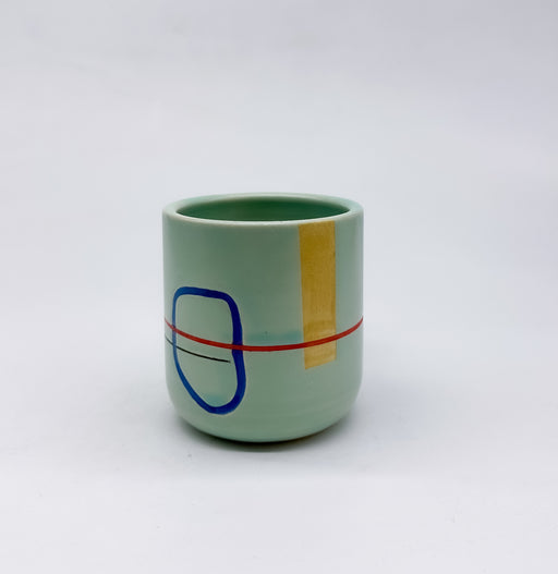 Color Block Mug No.9 -Laguna Glaze *
